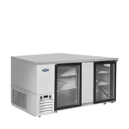 Atosa SBB69GGRAUS1 — 69″ Shallow Depth Back Bar Cooler with Glass Doors