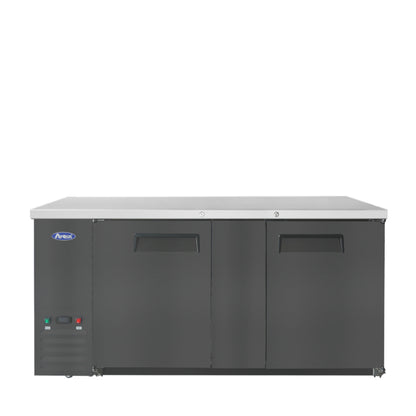 Atosa SBB48GRAUS2 — 48″ Black Shallow Depth Back Bar Cooler
