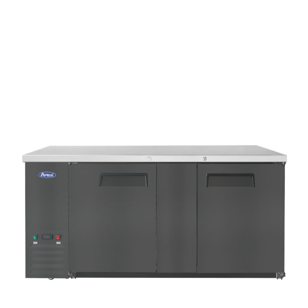 Atosa SBB69GRAUS2 — 69″ Black Shallow Depth Back Bar Cooler