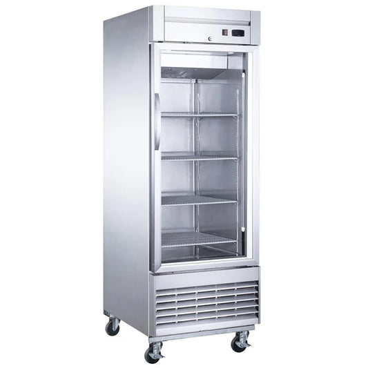 Dukers D28F-GS1 Bottom Mount Glass Single Door Commercial Reach-in Freezer