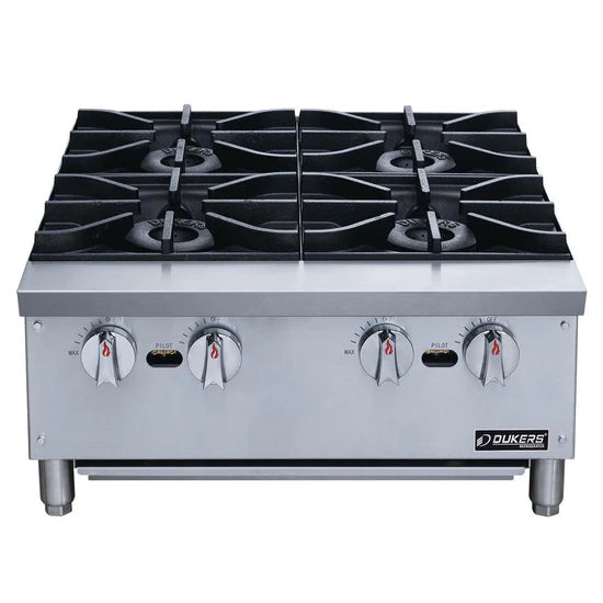 Dukers DCHPB24 Hot Plate with 4 Burners