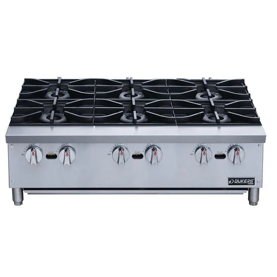Dukers DCHPB36 Hot Plate with 6 Burners