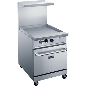 Dukers DCR24-GM 24" Gas Range with 24" Griddle