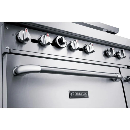 Dukers DCR60-10B 60" Gas Range with Ten (10) Open Burners