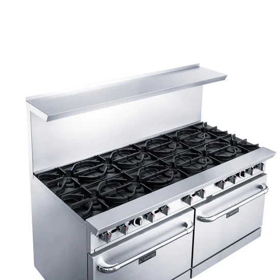 Dukers DCR60-10B 60" Gas Range with Ten (10) Open Burners