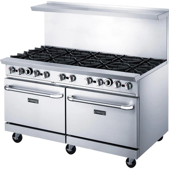 Dukers DCR60-10B 60" Gas Range with Ten (10) Open Burners