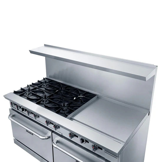 Dukers DCR60-6B24GM 60" Gas Range with Six (6) Open Burners & 24" Griddle