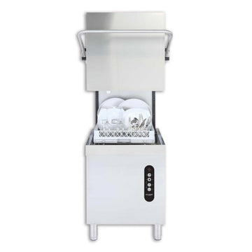 Jet-Tech EV22 30" High Hood High Temperature Door-Type Dishwasher, 60 racks/hr