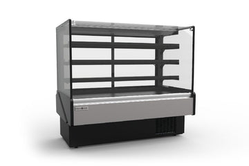 Hydra-Kool KBD-FG-80-D Non-Refrigerated Bakery Display Case – 77-1/2"W, Flat Glass, LED Lighting