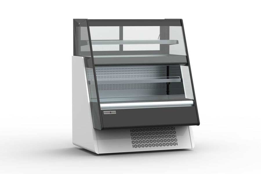 Hydra-Kool KGL-OU-36-S Grab-N-Go Open Over-Under Merchandiser, 36"W x 37"D x 59"H, Self-Contained, LED Lighting