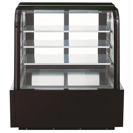 Dukers DDM48R-CB Curved Glass 48" Cake Showcase