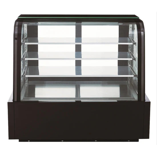 Dukers DDM60R-CB Curved Glass 60" Cake Showcase