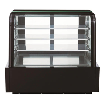 Dukers DDM60R-CB Curved Glass 60" Cake Showcase