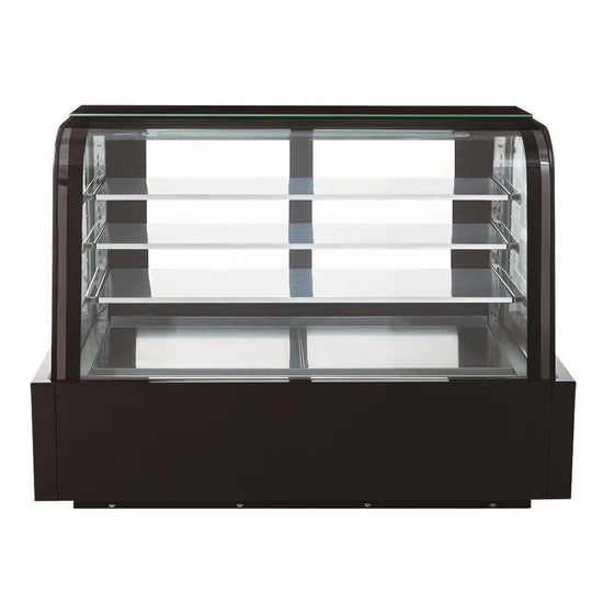 Dukers DDM72R-CB Curved Glass 72" Cake Showcase