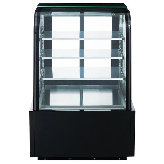 Dukers DDM36R-CB Curved Glass 36" Cake Showcase