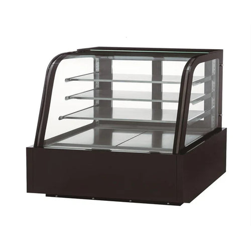 Dukers DDM60R-CB Curved Glass 60" Cake Showcase