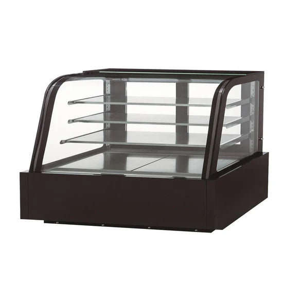 Dukers DDM72R-CB Curved Glass 72" Cake Showcase