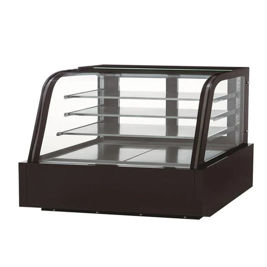 Dukers DDM72R-CB Curved Glass 72" Cake Showcase