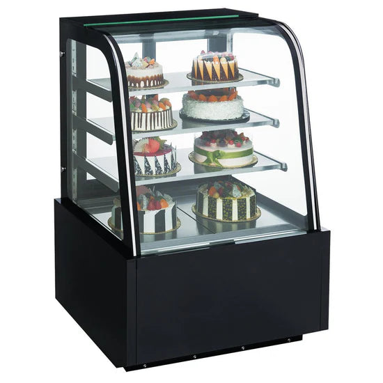 Dukers DDM48R-CB Curved Glass 48" Cake Showcase