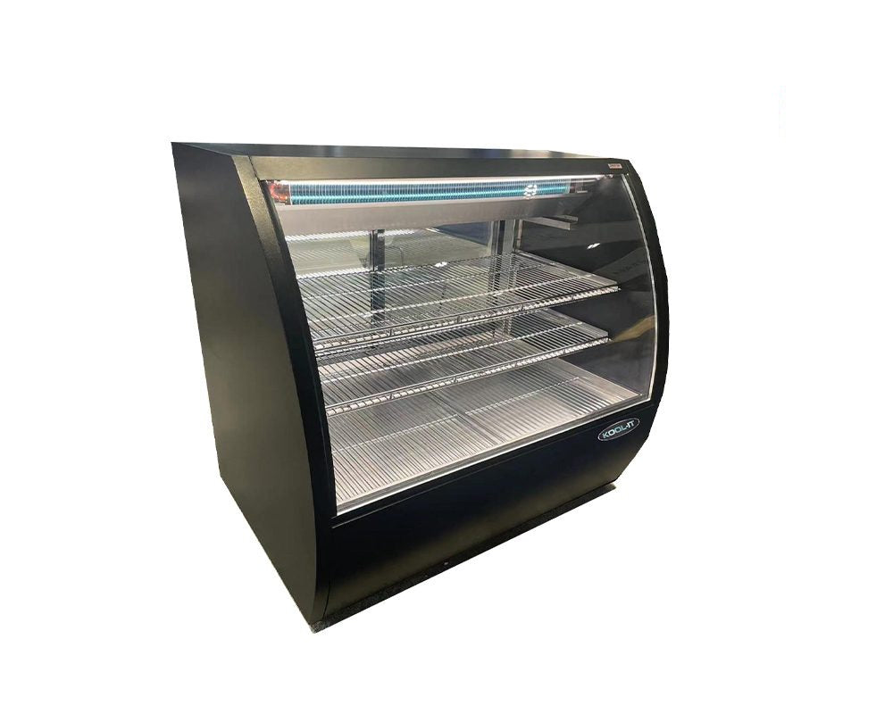 Kool-It KDG-60 Full Service Refrigerated Deli Case – 21.5 cu. ft., 2-Door, Curved Heated Glass, LED Lighting