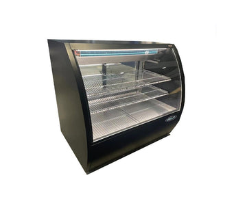Kool-It KDG-60 Full Service Refrigerated Deli Case – 21.5 cu. ft., 2-Door, Curved Heated Glass, LED Lighting