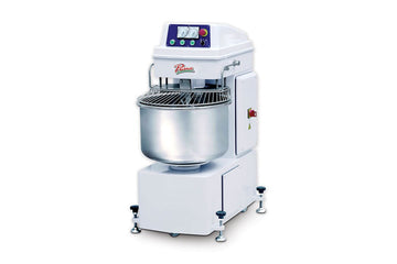 Primo PSM-50E Spiral Mixer, Twin Motor, 2 Speeds, 3 Run Modes, 55 lbs Flour & 88 lbs Dough Capacity