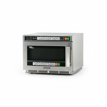 Sharp RCD1200M Twin Touch Heavy-Duty Commercial Microwave – 1200W, 0.75 Cu. Ft., 100 Memories