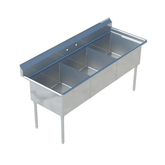 Prep 72" Three Compartment Sink